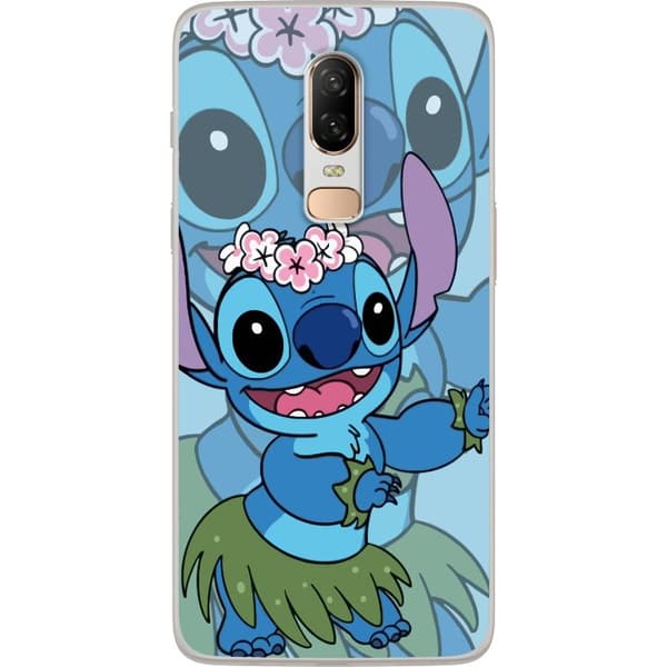 OnePlus 6 Gjennomsiktig deksel Stitch under stjernene - Magisk Anime-stil