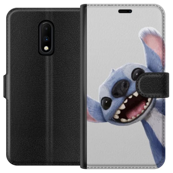 OnePlus 7 Tegnebogsetui Stitch i fart - Kawaii-design til fans & børn