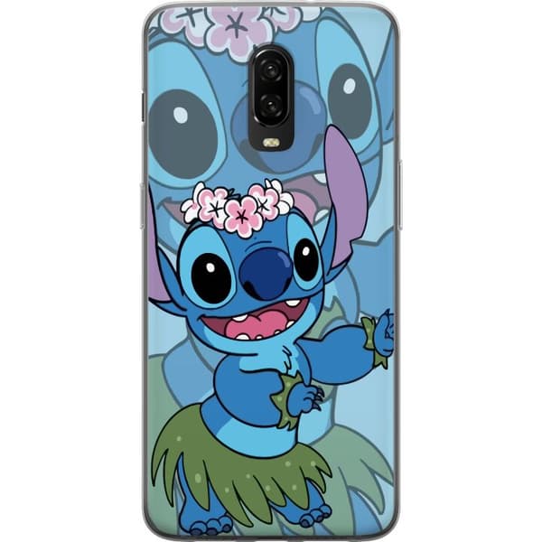 OnePlus 6T Gjennomsiktig deksel Stitch under stjernene - Magisk Anime-stil