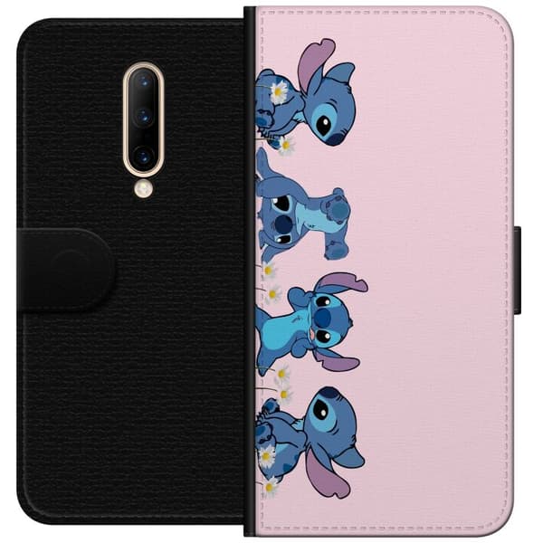 OnePlus 7 Pro Plånboksfodral Stitch Skratt & Bus – Perfekt för Mobilskal eller Poster