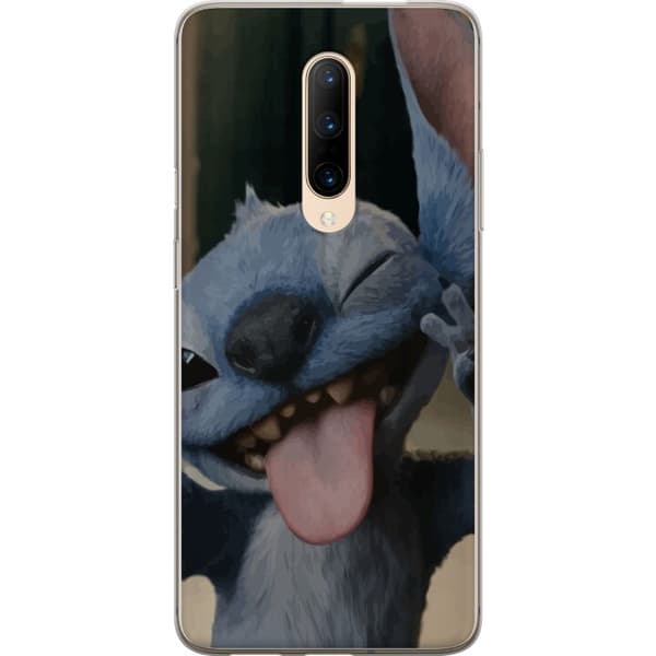 OnePlus 7 Pro Läpinäkyvä kuori Stitch Söpö Alien - Sininen Suosikki Ulkoavaruudesta