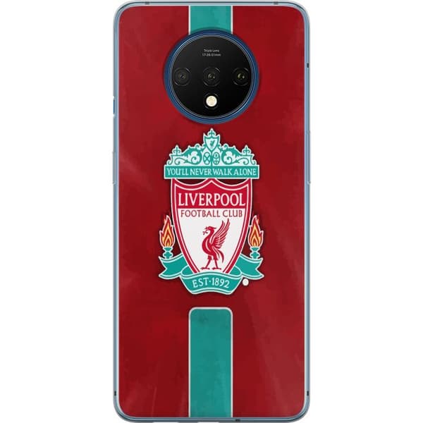 OnePlus 7T Gennemsigtig cover Liverpool FC - Klassisk Fodboldstolthed i Rødt