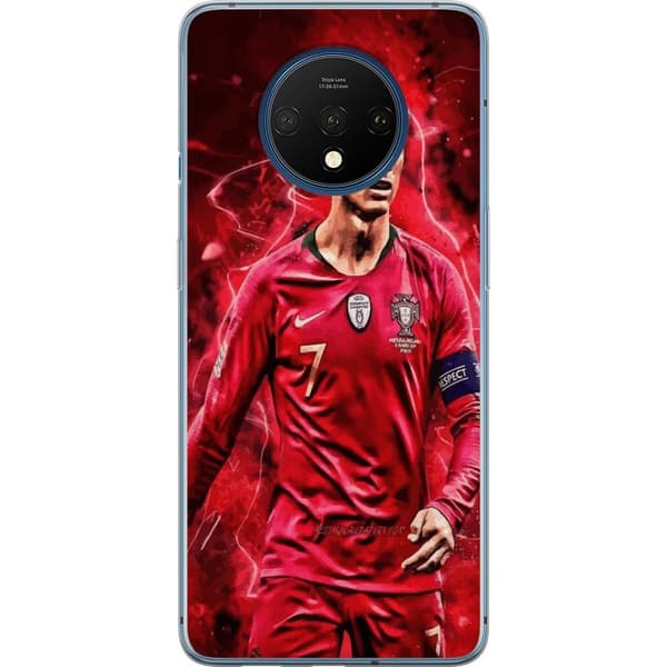 OnePlus 7T Gjennomsiktig deksel Ronaldo Ferdigheter - CR7 Design for Ekte Supportere