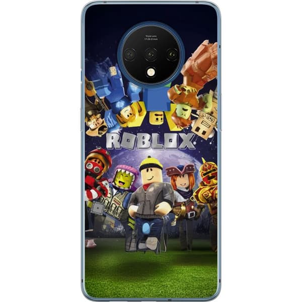 OnePlus 7T Gennemsigtig cover Roblox Verden - Gaming Eventyr for Børn og Unge