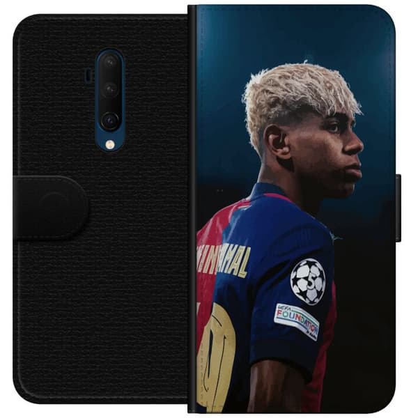 OnePlus 7T Pro Tegnebogsetui Lamine Yamal - Barcelonas Wunderkind i fokus