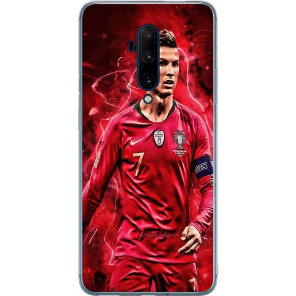OnePlus 7T Pro Gennemsigtig cover Ronaldo Færdigheder - CR7 Design for Ægte Fans