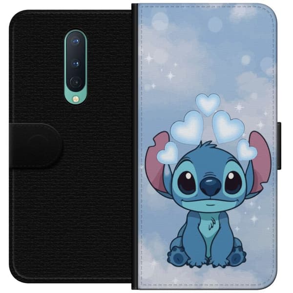 OnePlus 8 Tegnebogsetui Stitch Hoppende Glæde - Sjovt Design til Gave