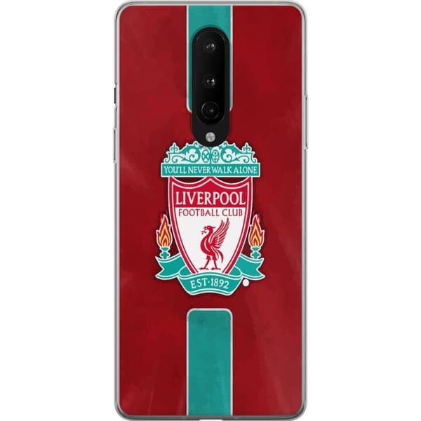 OnePlus 8 Gennemsigtig cover Liverpool FC - Klassisk Fodboldstolthed i Rødt