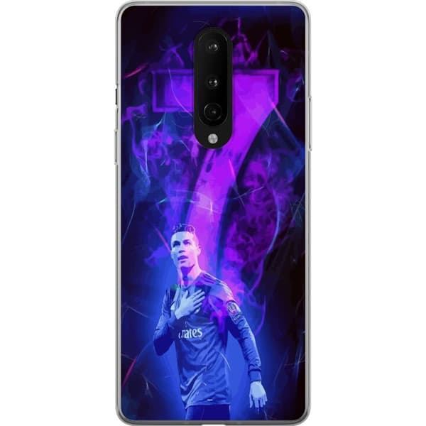 OnePlus 8 Gennemsigtig cover Ronaldo 7 - Fodboldlegende i Handling for Fans