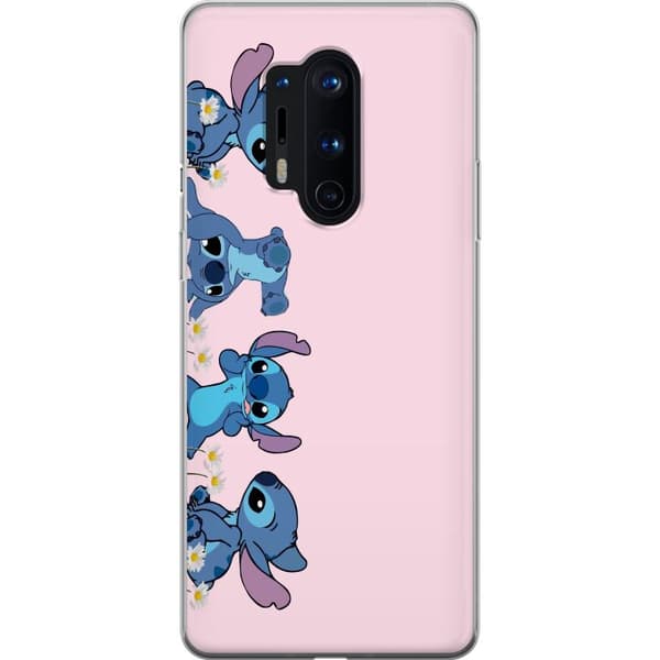 OnePlus 8 Pro Gennemsigtig cover  Stitch Grin & Leg – Perfekt til Telefoncovers eller Plakater