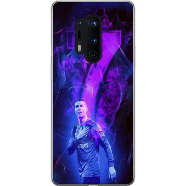 OnePlus 8 Pro Läpinäkyvä kuori Ronaldo 7 - Jalkapallolegenda Toiminnassa Fanien Puolesta