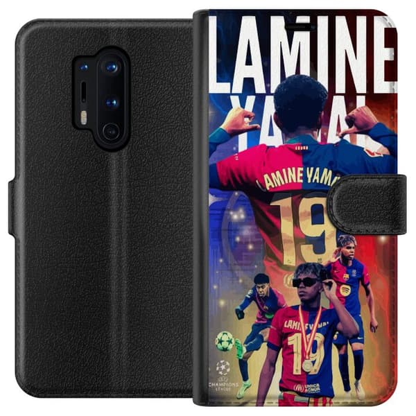 OnePlus 8 Pro Lompakkokotelo Yamal Liikkeessä - Nuori Lahjakkuus Maailmanlaajuisella Tasolla