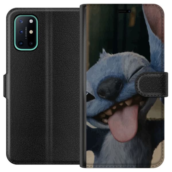 OnePlus 8T Plånboksfodral Stitch Söt Alien – Blå Favorit från Yttre Rymden