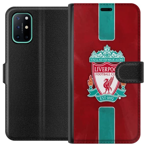 OnePlus 8T Plånboksfodral Liverpool FC – Klassisk Fotbollsstolthet i Rött