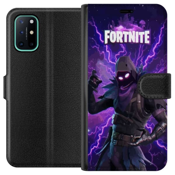 OnePlus 8T Plånboksfodral Fortnite Raven – Mörk Stridsikon från Battle Royale