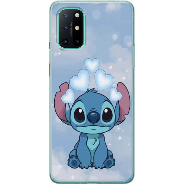 OnePlus 8T Genomskinligt Skal Stitch Hoppande Glädje – Rolig Design för Present