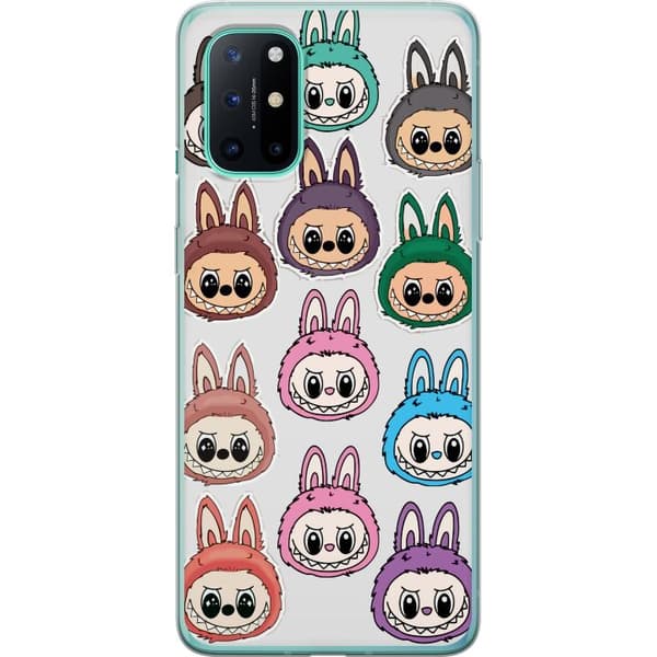 OnePlus 8T Genomskinligt Skal Labubu Macaron Monster – Söt Samlarfigur med Stil