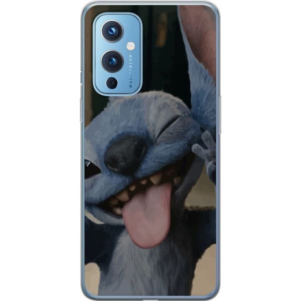 OnePlus 9 Genomskinligt Skal Stitch Söt Alien – Blå Favorit från Yttre Rymden