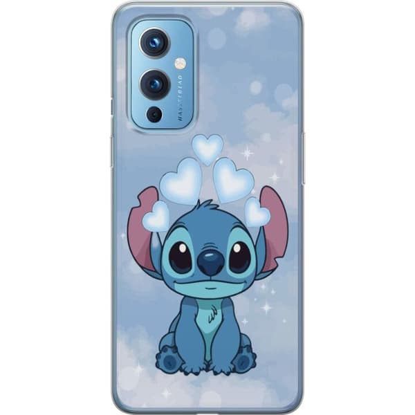 OnePlus 9 Genomskinligt Skal Stitch Hoppande Glädje – Rolig Design för Present
