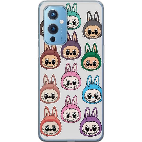 OnePlus 9 Gjennomsiktig deksel Labubu Macaron Monster - Søt Samlefigur med Stil