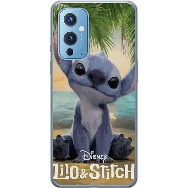 OnePlus 9 Genomskinligt Skal Stitch Kärleksfull – Med Hjärtan & Kawaii-känsla