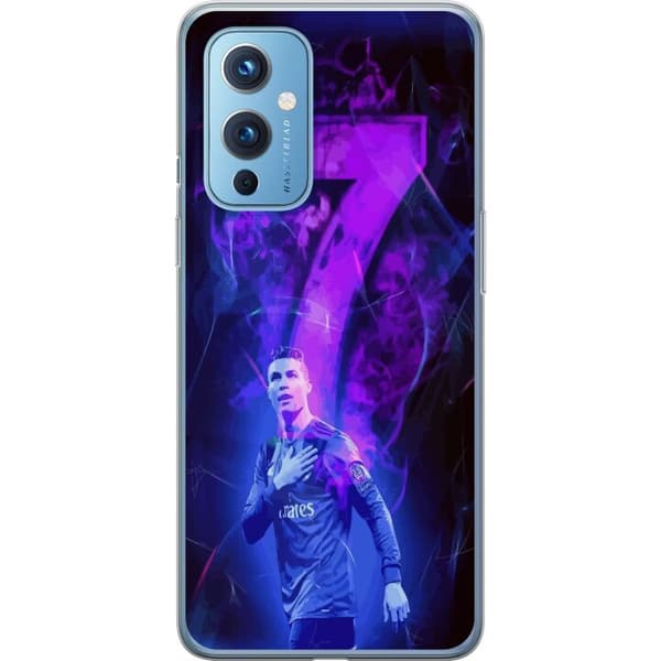 OnePlus 9 Gennemsigtig cover Ronaldo 7 - Fodboldlegende i Handling for Fans
