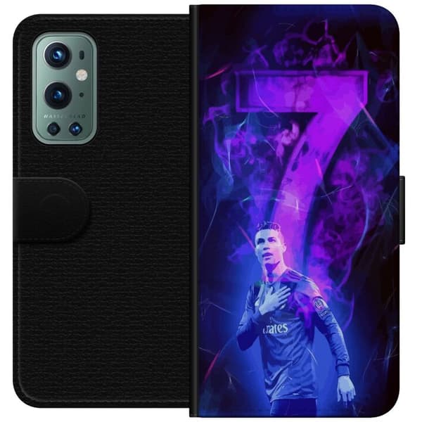 OnePlus 9 Pro Tegnebogsetui Ronaldo 7 - Fodboldlegende i Handling for Fans