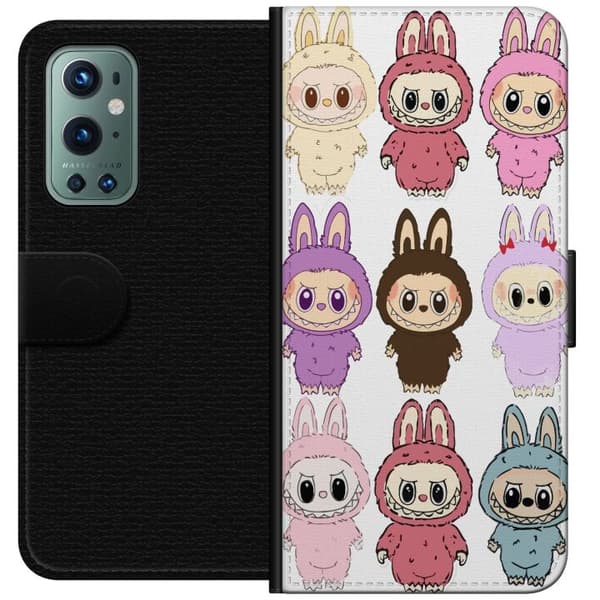 OnePlus 9 Pro Lompakkokotelo Labubu Pink Monster - Popkulttuuri Kawaii-kosketuksella