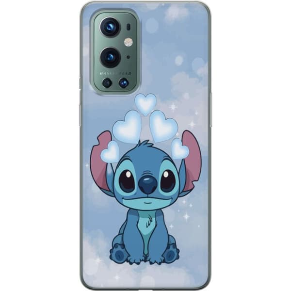 OnePlus 9 Pro Gennemsigtig cover Stitch Hoppende Glæde - Sjovt Design til Gave