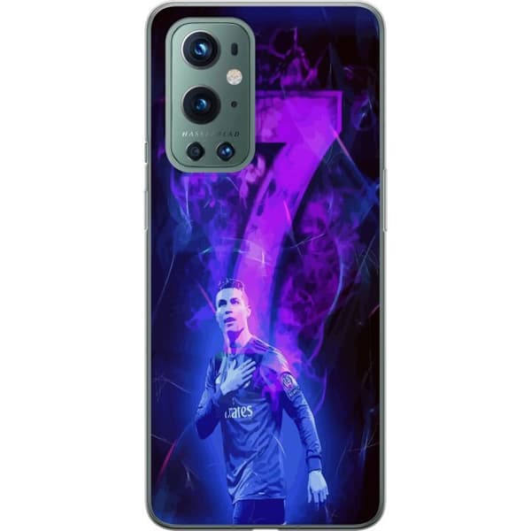 OnePlus 9 Pro Gennemsigtig cover Ronaldo 7 - Fodboldlegende i Handling for Fans