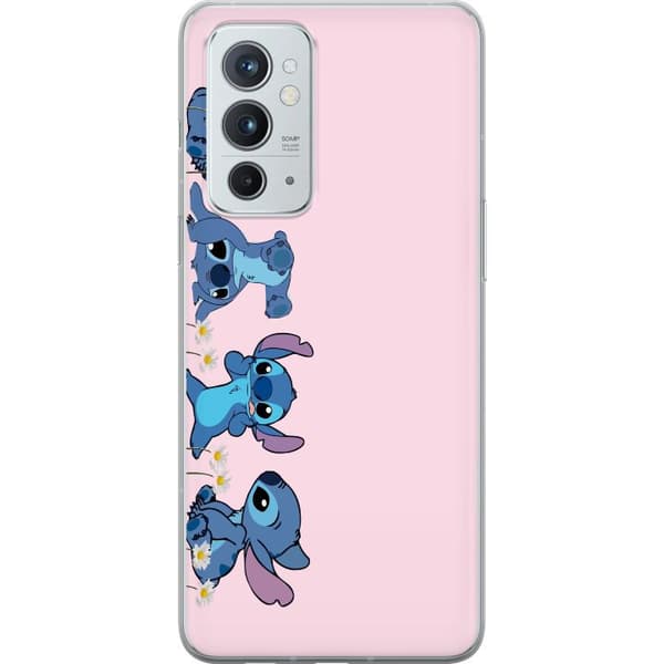 OnePlus 9RT 5G Genomskinligt Skal Stitch Skratt & Bus – Perfekt för Mobilskal eller Poster