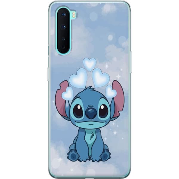 OnePlus Nord Gjennomsiktig deksel Stitch Hoppande Gled - Morsomt Design for Gave