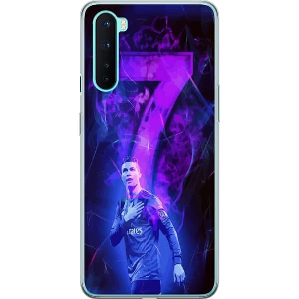 OnePlus Nord Genomskinligt Skal Ronaldo 7 – Fotbollslegend i Action för Fans