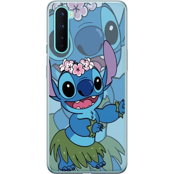 OnePlus Nord Gennemsigtig cover Stitch under Stjernerne - Magisk Anime-stil