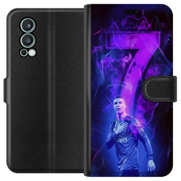 OnePlus Nord 2 5G Lommeboketui Ronaldo 7 - Fotballlegenden i Aksjon for Fans