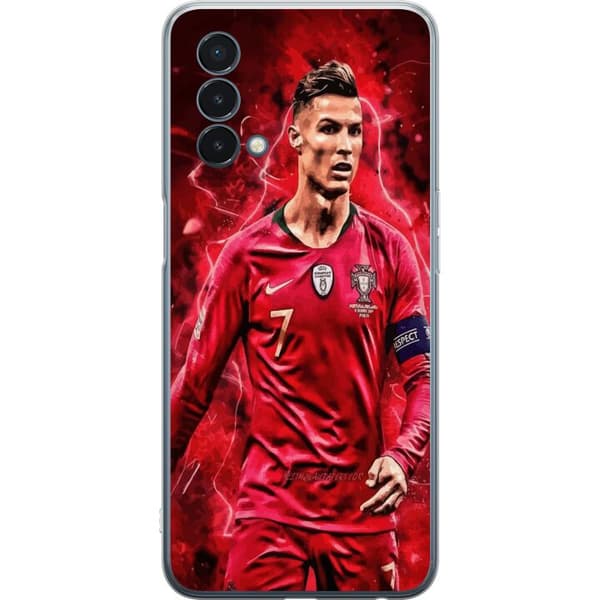 OnePlus Nord N200 5G Gjennomsiktig deksel Ronaldo Ferdigheter - CR7 Design for Ekte Supportere