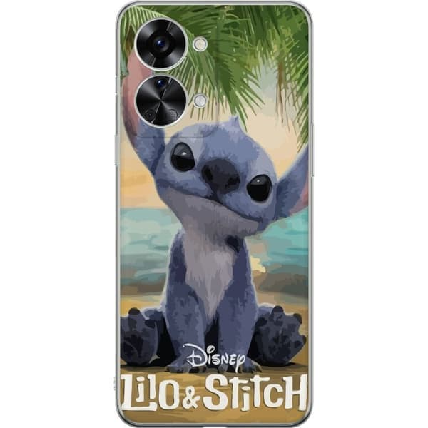 OnePlus Nord 2T Genomskinligt Skal Stitch Kärleksfull – Med Hjärtan & Kawaii-känsla