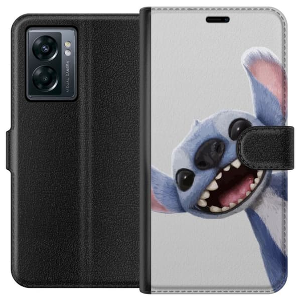 OnePlus Nord N300 Lommeboketui Stitch i Fart - Kawaii Design for Fans & Barn