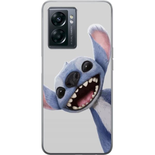 OnePlus Nord N300 Gjennomsiktig deksel Stitch i Fart - Kawaii Design for Fans & Barn