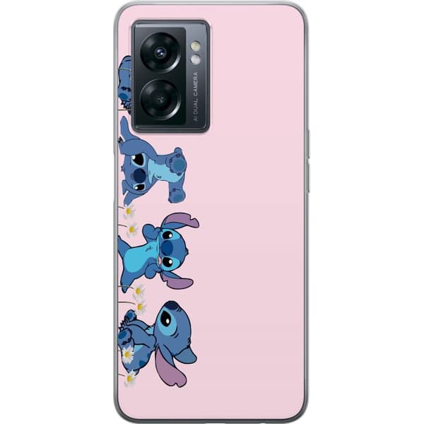 OnePlus Nord N300 Gennemsigtig cover Stitch Grin & Leg – Perfekt til Telefoncovers eller Plakater