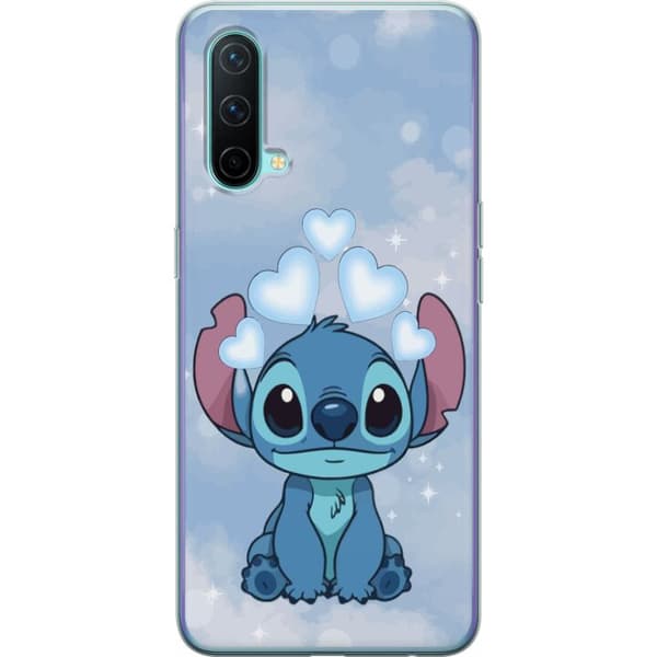 OnePlus Nord CE 5G Gennemsigtig cover Stitch Hoppende Glæde - Sjovt Design til Gave