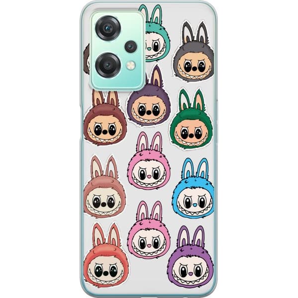 OnePlus Nord CE 2 Lite 5G Gjennomsiktig deksel Labubu Macaron Monster - Søt Samlefigur med Stil