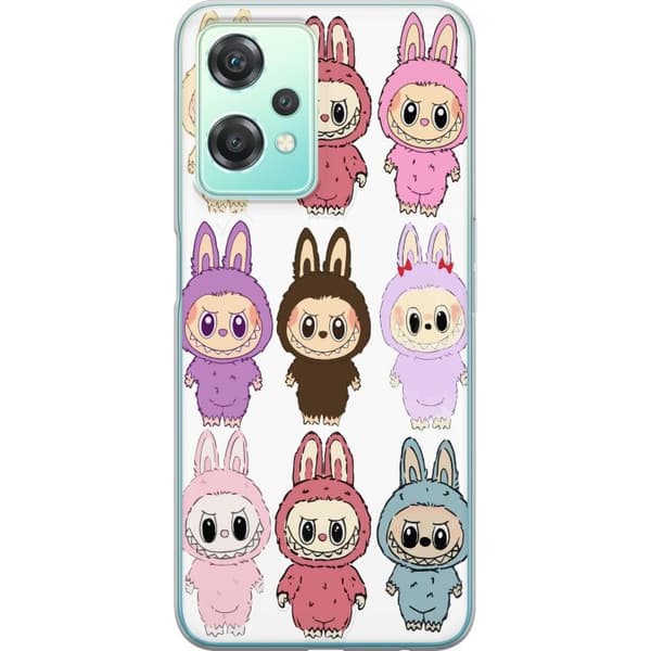 OnePlus Nord CE 2 Lite 5G Läpinäkyvä kuori Labubu Pink Monster - Popkulttuuri Kawaii-kosketuksella