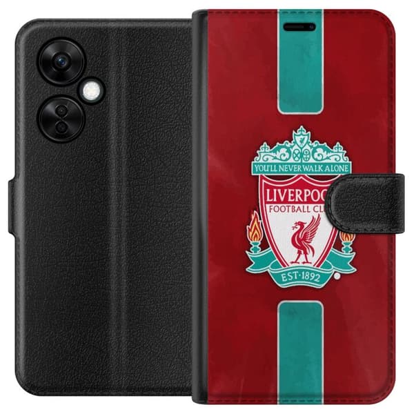 OnePlus Nord CE 3 Lite Lommeboketui Liverpool FC - Klassisk Fotballstolthet i Rødt