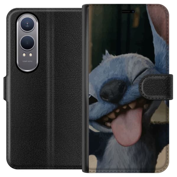 OnePlus Nord CE4 Lite Lommeboketui Stitch Søt Alien - Blå Favoritt fra Ytre Rommet