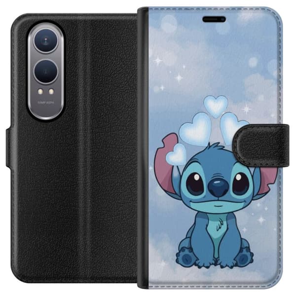 OnePlus Nord CE4 Lite Tegnebogsetui Stitch Hoppende Glæde - Sjovt Design til Gave