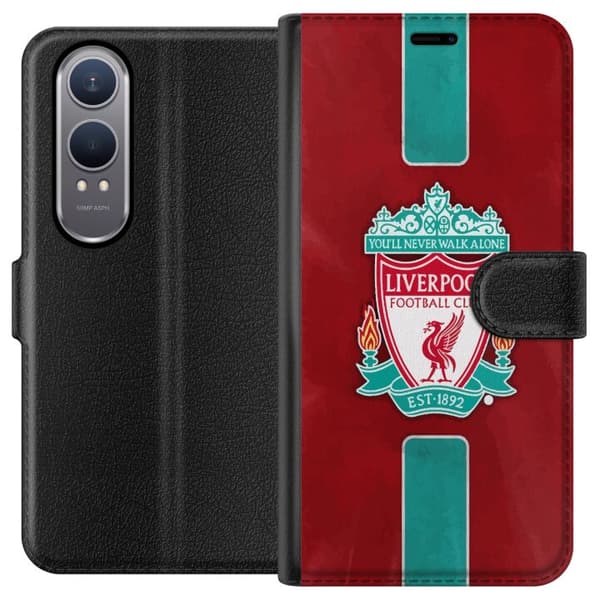 OnePlus Nord CE4 Lite Lompakkokotelo Liverpool FC - Klassinen jalkapallourheilu Punaisena