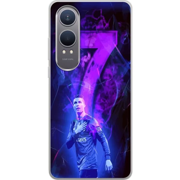 OnePlus Nord CE4 Lite Läpinäkyvä kuori Ronaldo 7 - Jalkapallolegenda Toiminnassa Fanien Puolesta