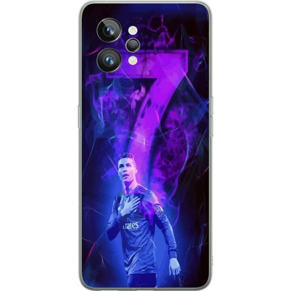 Realme GT2 Pro Genomskinligt Skal Ronaldo 7 – Fotbollslegend i Action för Fans