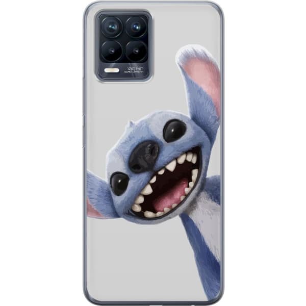 Realme 8 Gennemsigtig cover Stitch i fart - Kawaii-design til fans & børn